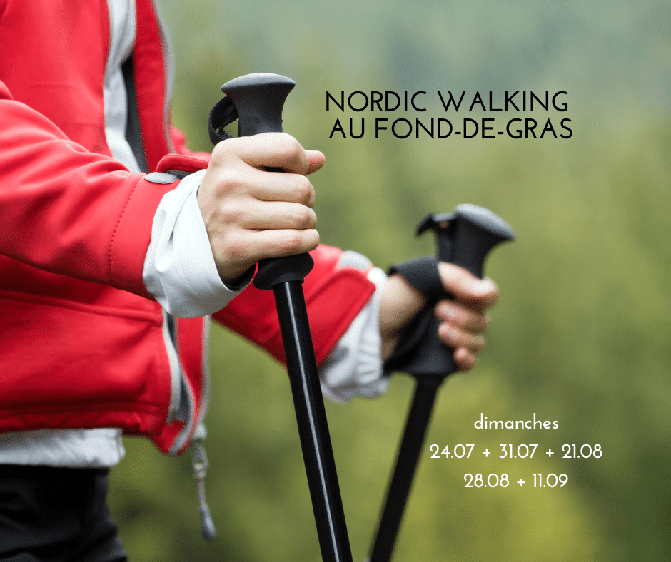 Nordic-walking on Sunday at Fond-de-Gras