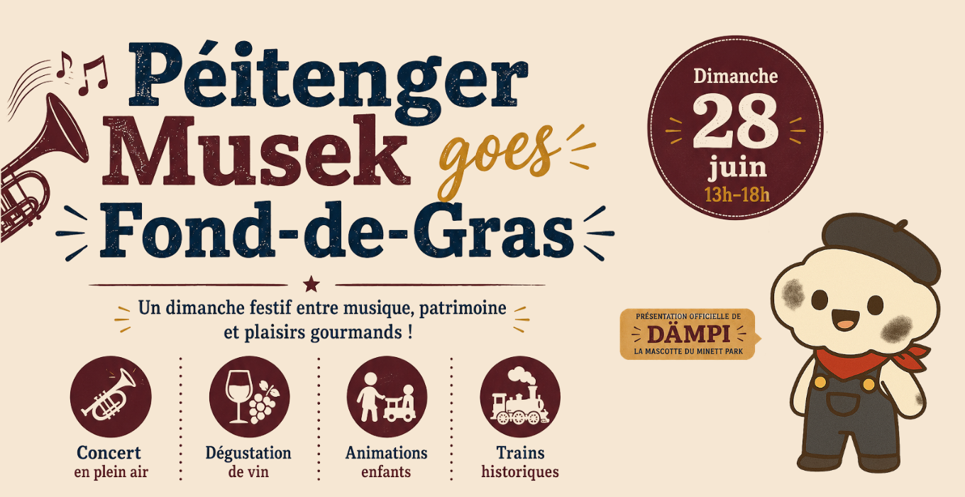 Trains & Tunes – Péitenger Musek goes Fond-de-Gras